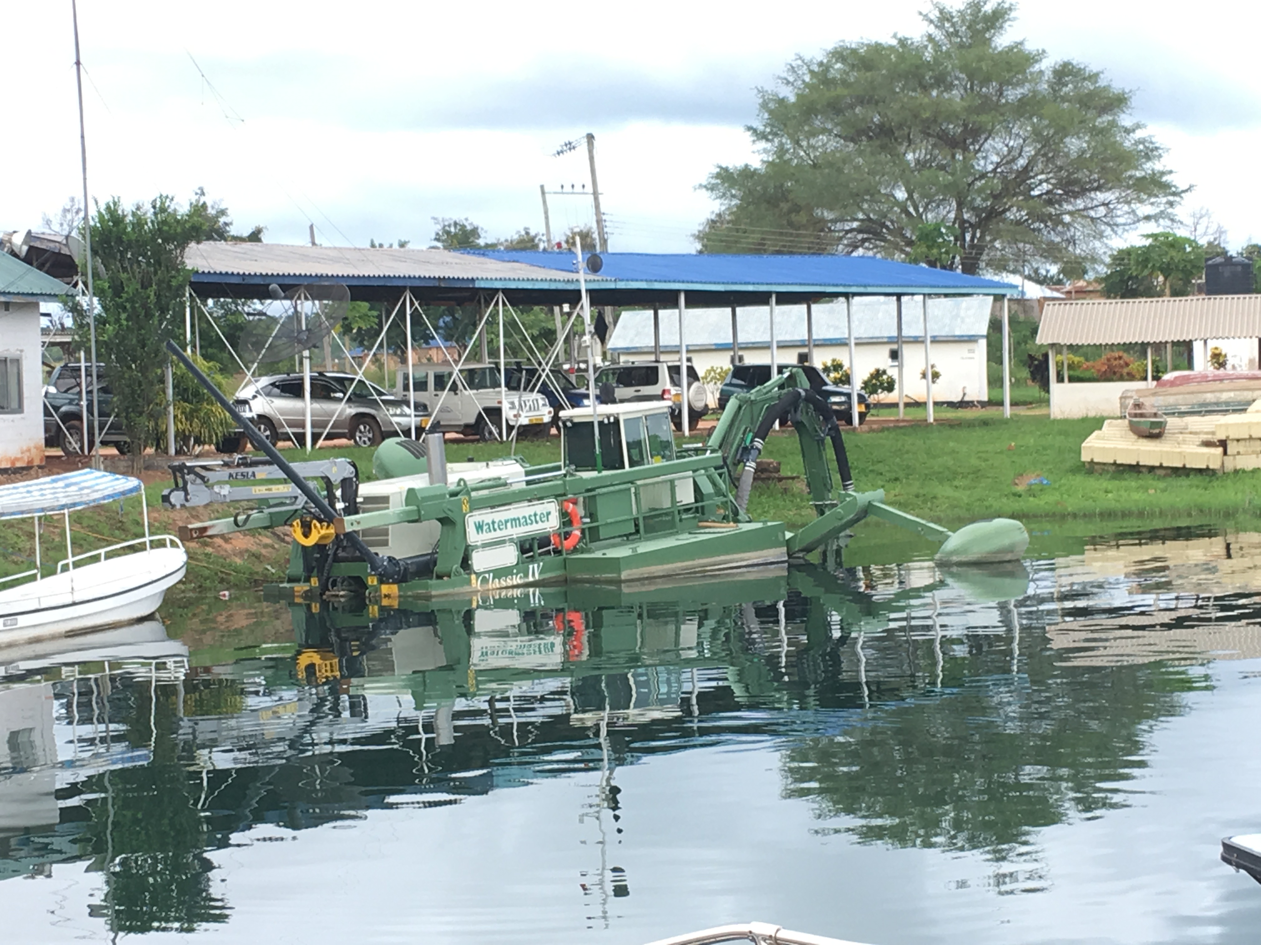 The Machinery beign used too remove sand in Kigoma port within Lake Tanganyika