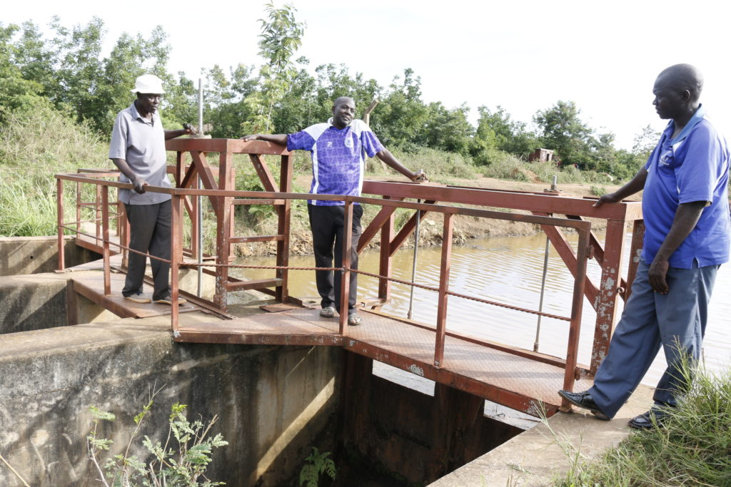 A sluice gate constructed on River Yala to control the flow of water during the dry spell