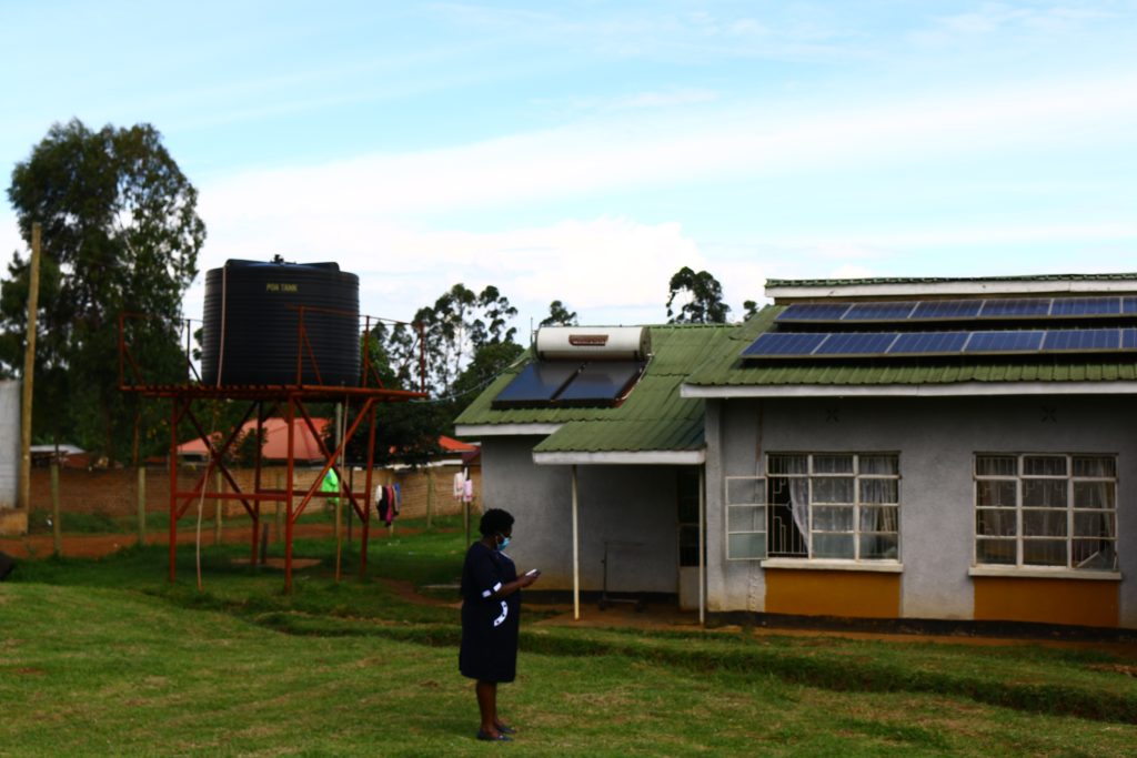 Chwele Sub County level 4 hospital depends on solar power supported by the MANI Project for its operations