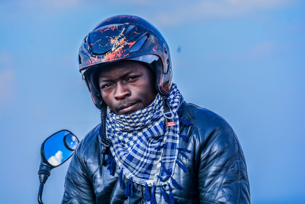Paul Kimani a motorcycle rider based in Kiserian Kajiado county. 1
