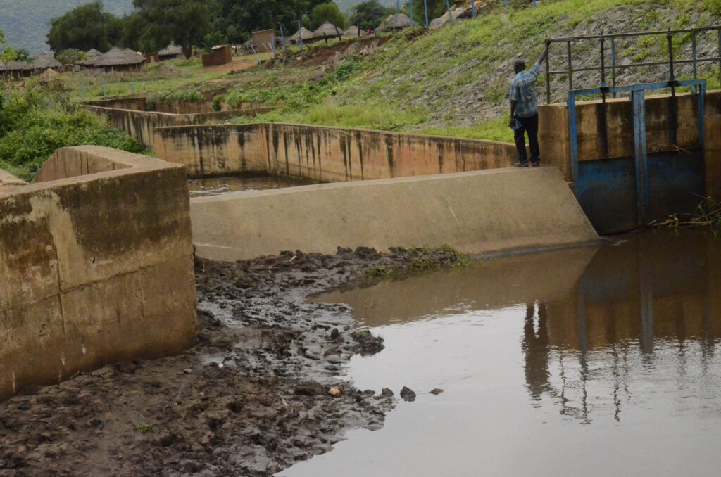 Siltation causing blocakge of the schemes Wier thus reducing the water volume to reach the reservior and the farms 6 2