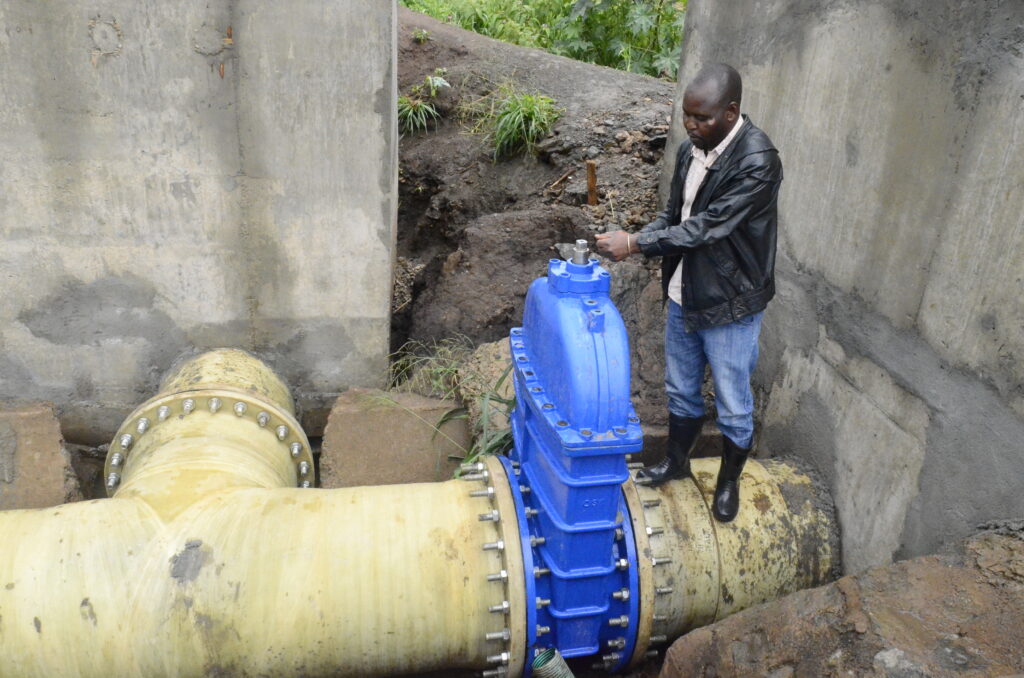 Thomas Opoka insepcting the ongoing rehabilitation. Material being using is said to be delicate and cant be rushed 3 1