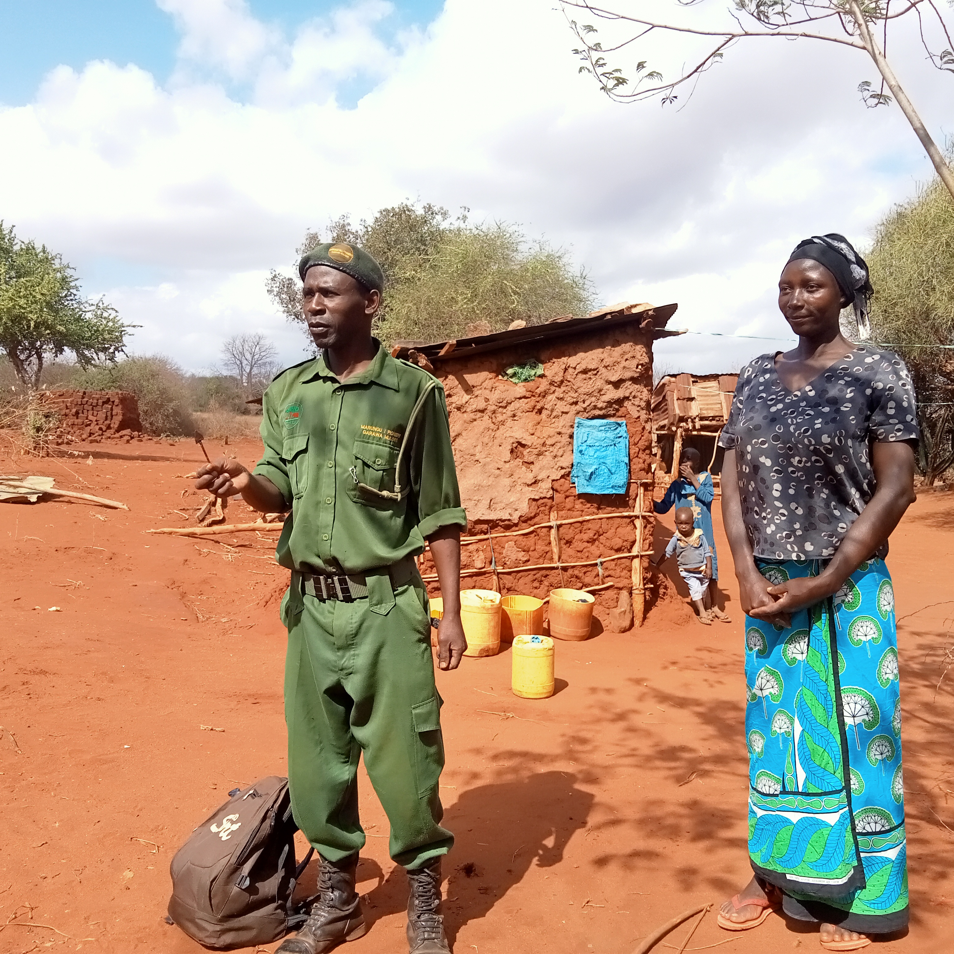 Mulu reformed poacher and his wife 1