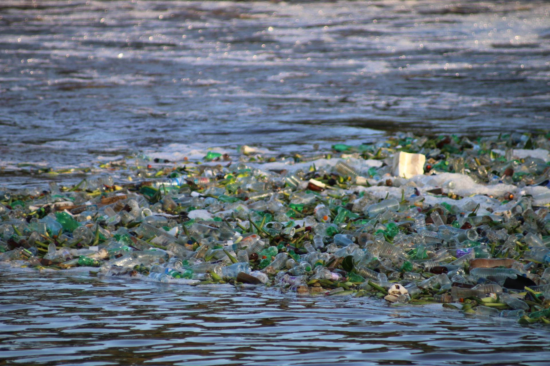Plastics in River Rwizi in Mbarara city