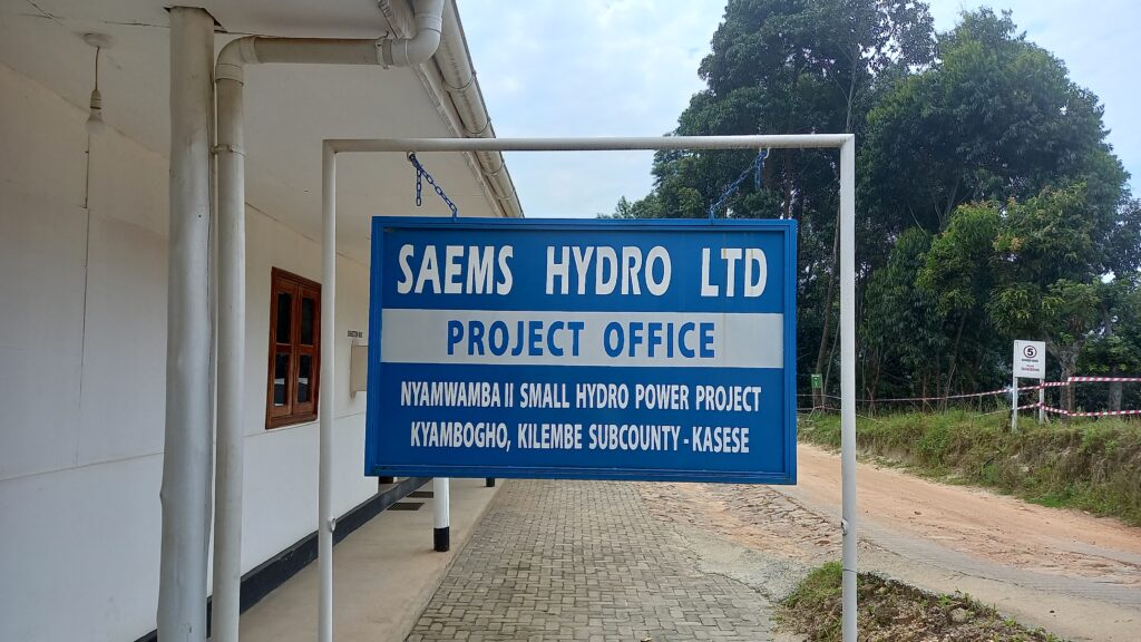 At Nyamwamba Hydropower Projects offices in Kilembe Sub County Kasese District