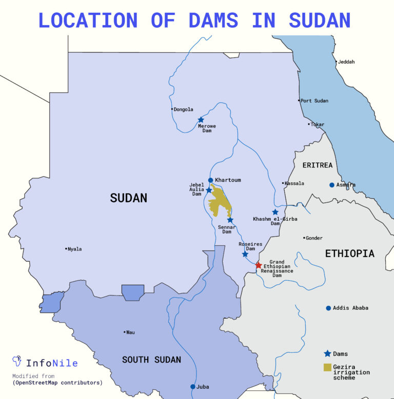 Location of dams in Sudan 07