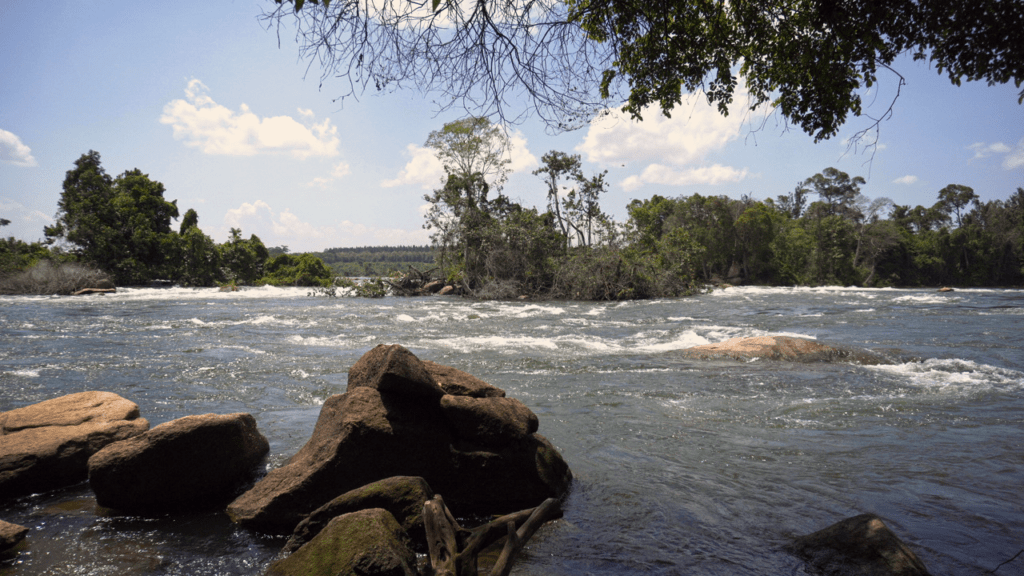 A section of the Kalagala Falls along the River Nile