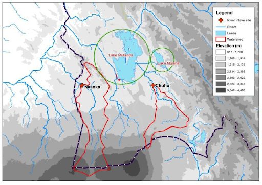 watershed location buried rivers