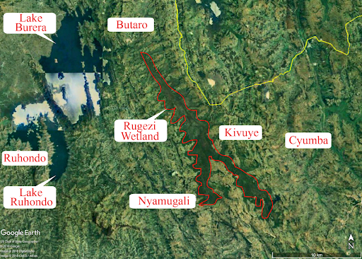 location of Rugezi wetland