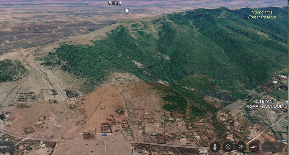 Ngong hills Google Earth