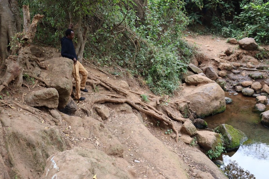 Ngong river low water levels