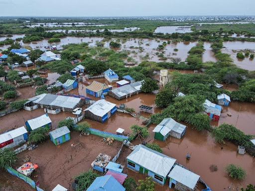 flooded area in Somalia