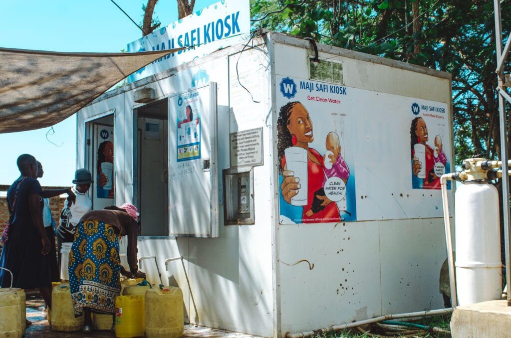 mary akinyi at a water atm 2