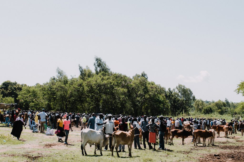 traders at a market