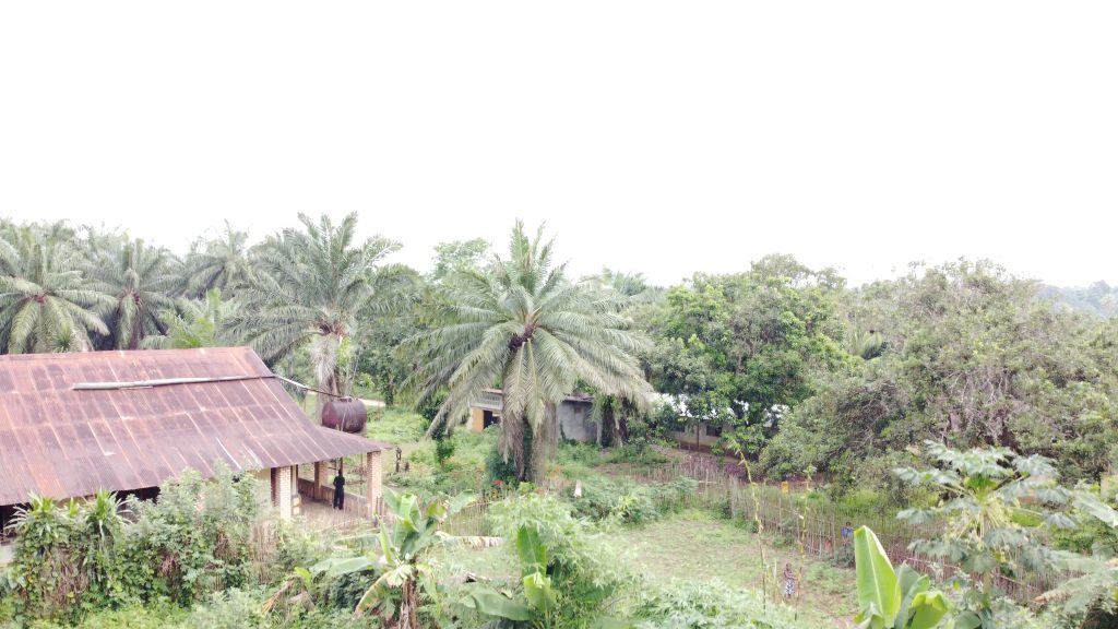 A view of one of the many colonial era dwellings still in use in Boteka