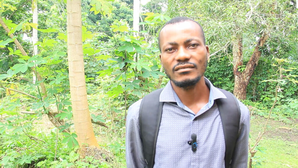 Peter Ifenge resident of Loonga village 2
